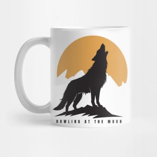 Wolf Howling at the moon Mug